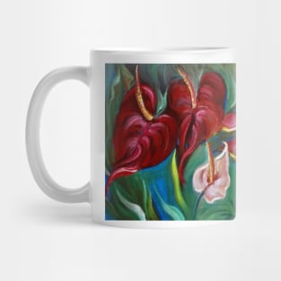 Anthurium and Heliconia Mug